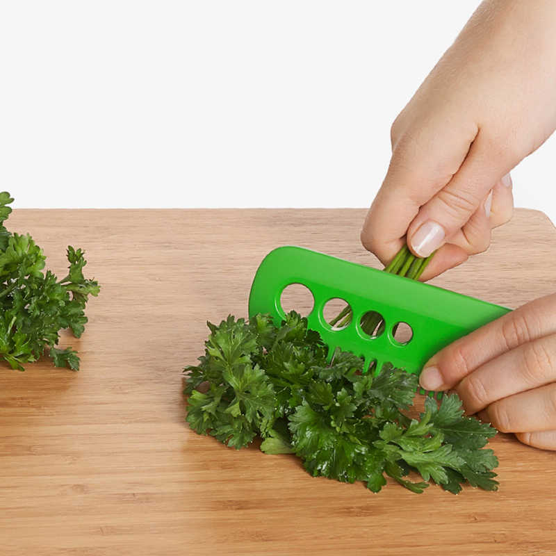 Herb & Kale Striping Comb, Multipurposed Kitchen Vegetables Leaf Comb Peeler Handle