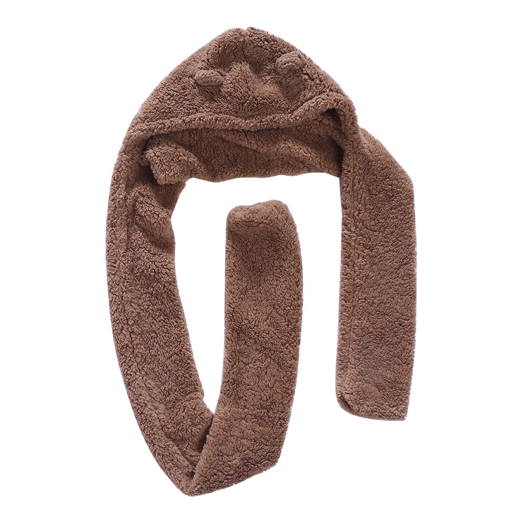 Winter Faux Fur Plush BearHood Scarf Hat & Gloves Set – Warm Winter Accessories Pakistan