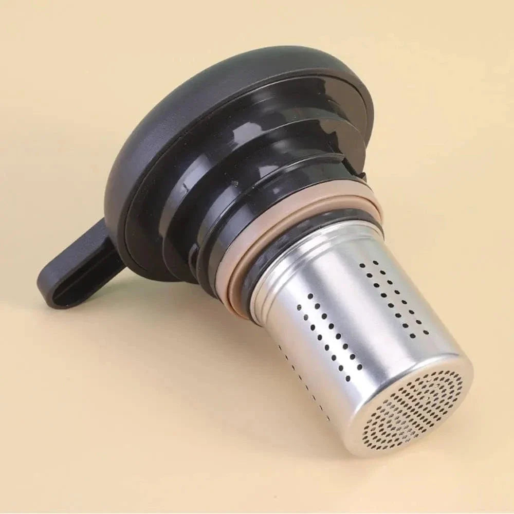 Random Color - 2000ml Temperature Display Vacuum Coffee Pot With Wooden Handle
