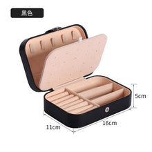 2 Layers PU Leather Jewelry Storage Box