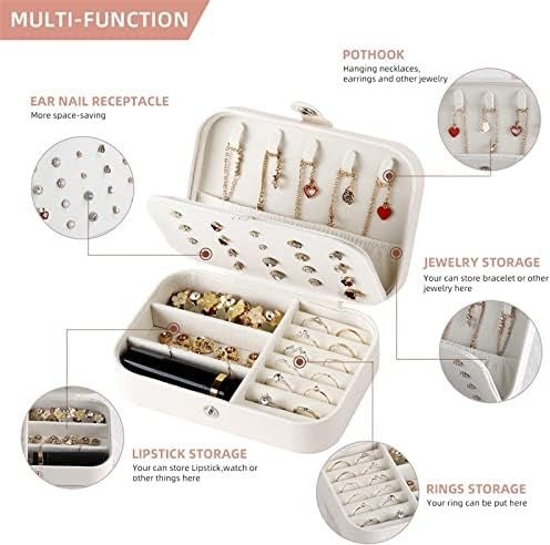 2 Layers PU Leather Jewelry Storage Box