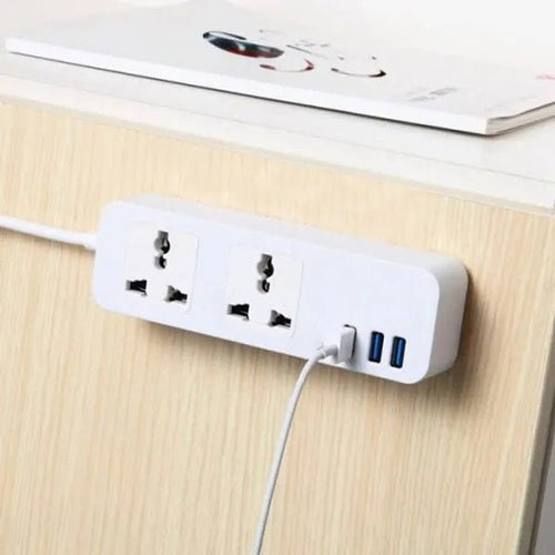 2 Three-Pin Sockets + 3 USB Ports Charging Extension