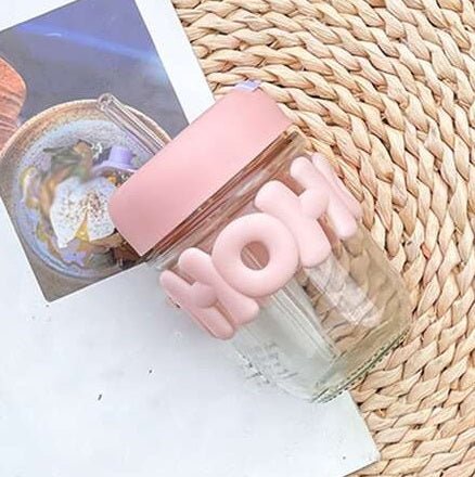 2 Way Drinking 350ml Glass Tumbler