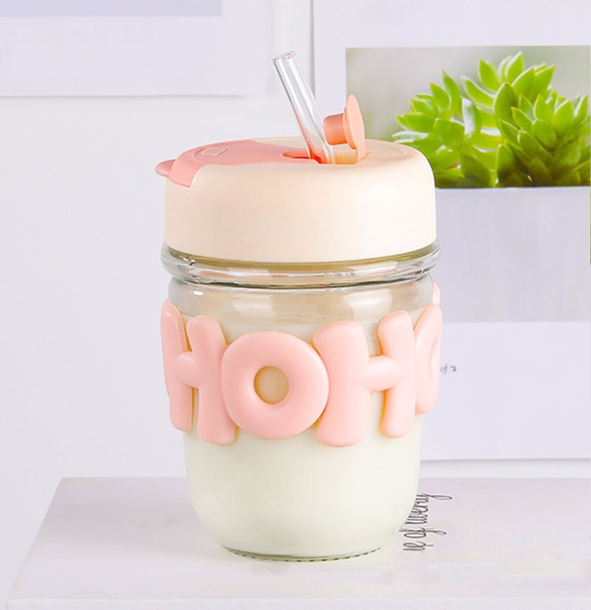 2 Way Drinking 350ml Glass Tumbler