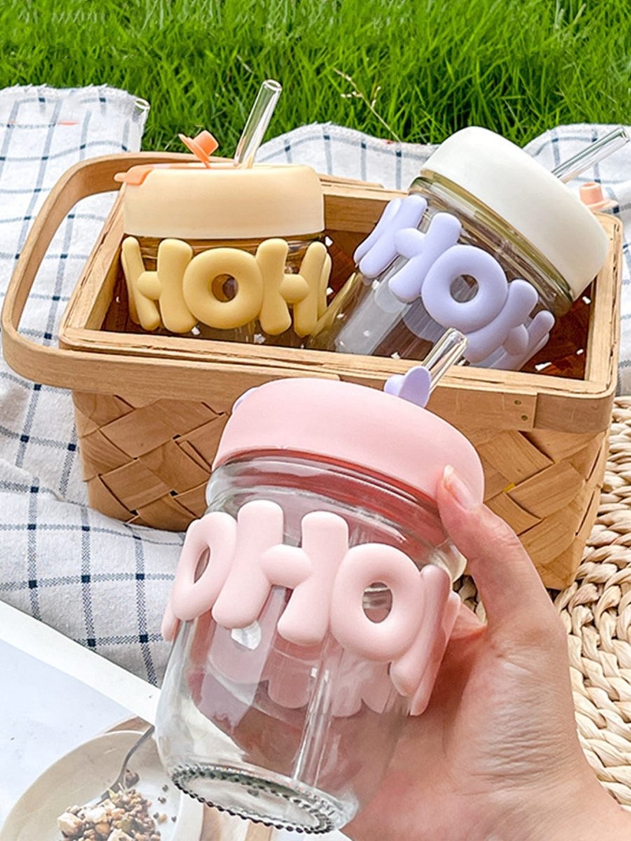 2 Way Drinking 350ml Glass Tumbler