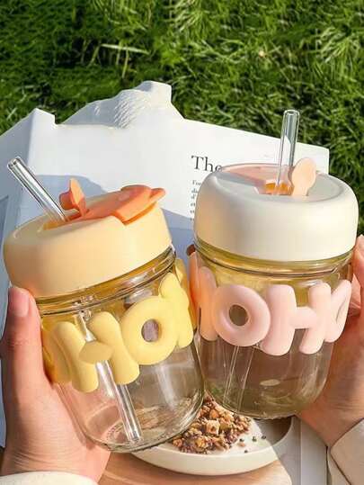 2 Way Drinking 350ml Glass Tumbler