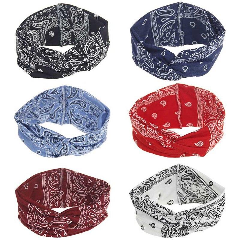 Paisley Hair Bandana Headband for Women
