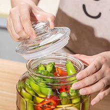 2.2Liter Clear Round Glass Jar with Lid