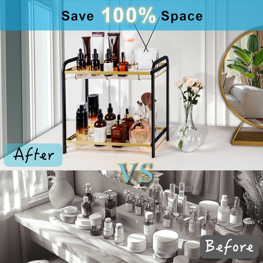 2/3 Tier Bathroom Countertop Organizer,