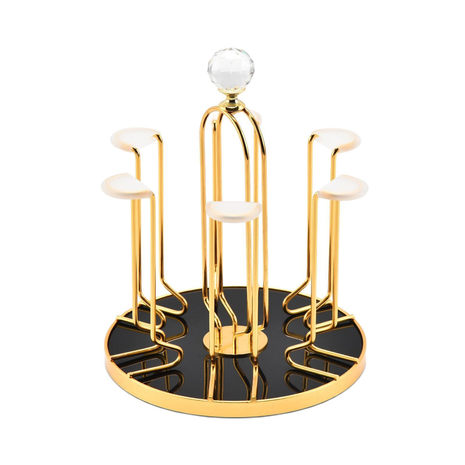 Rotating Bottle Drying Rack Glass Cup Holder