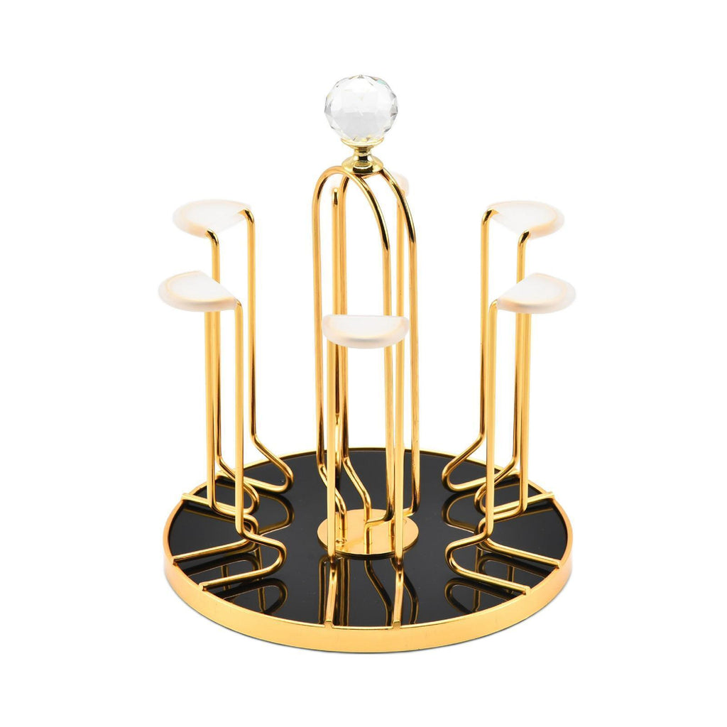 Rotating Bottle Drying Rack Glass Cup Holder