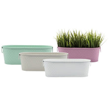 Oval Metal Bucket Planter – Hanging Garden Pot