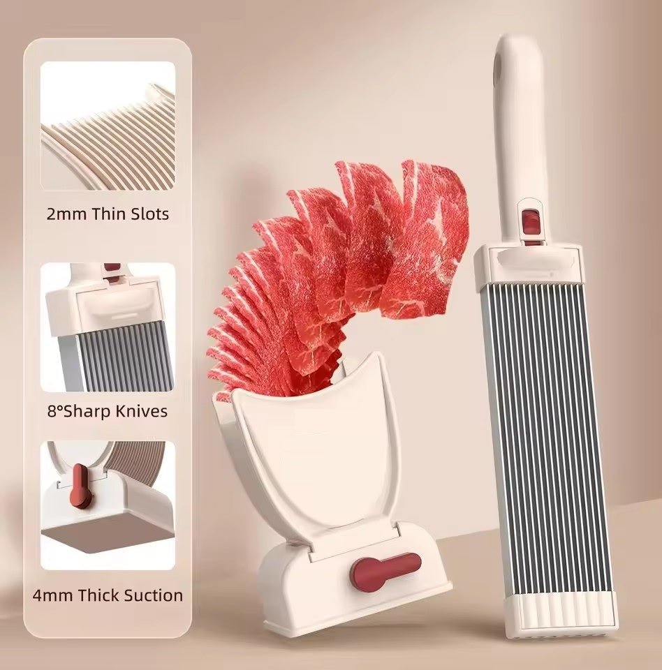 2/4 mm Adjustable Thickness Stainless Manual Meat Slicer