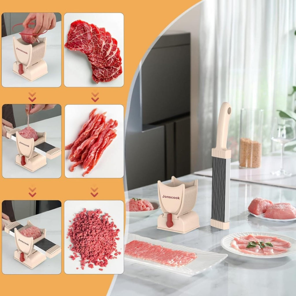 2/4 mm Adjustable Thickness Stainless Manual Meat Slicer