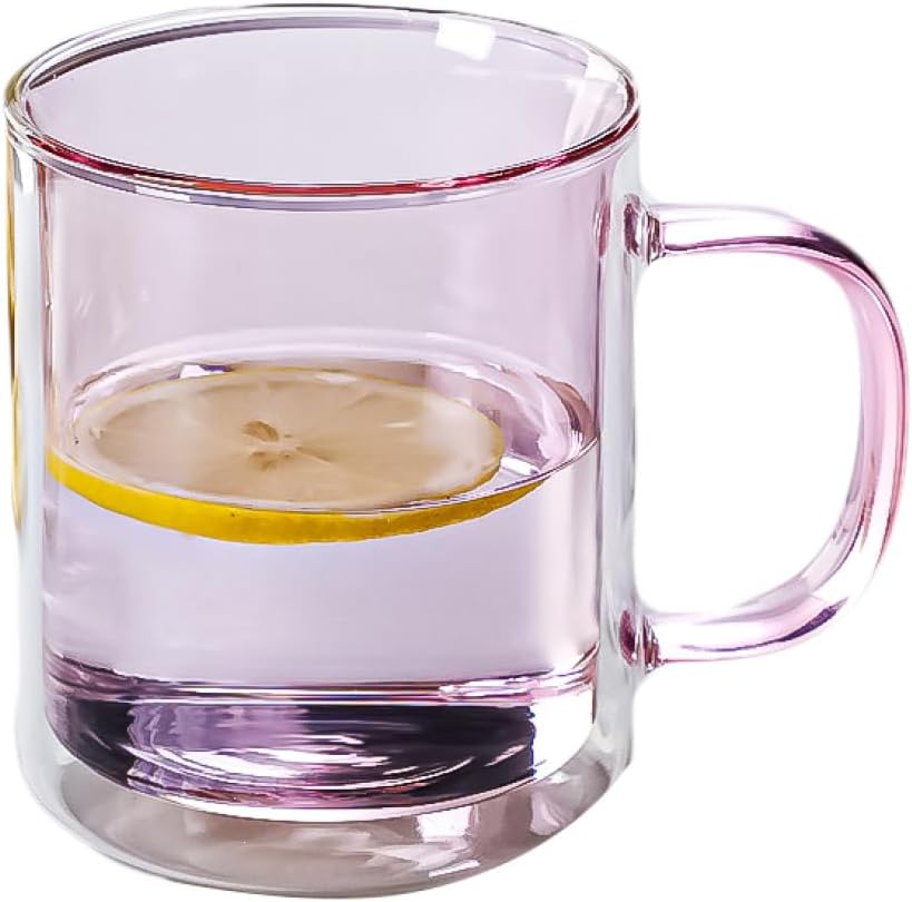 250ml Double Wall Glass Mug