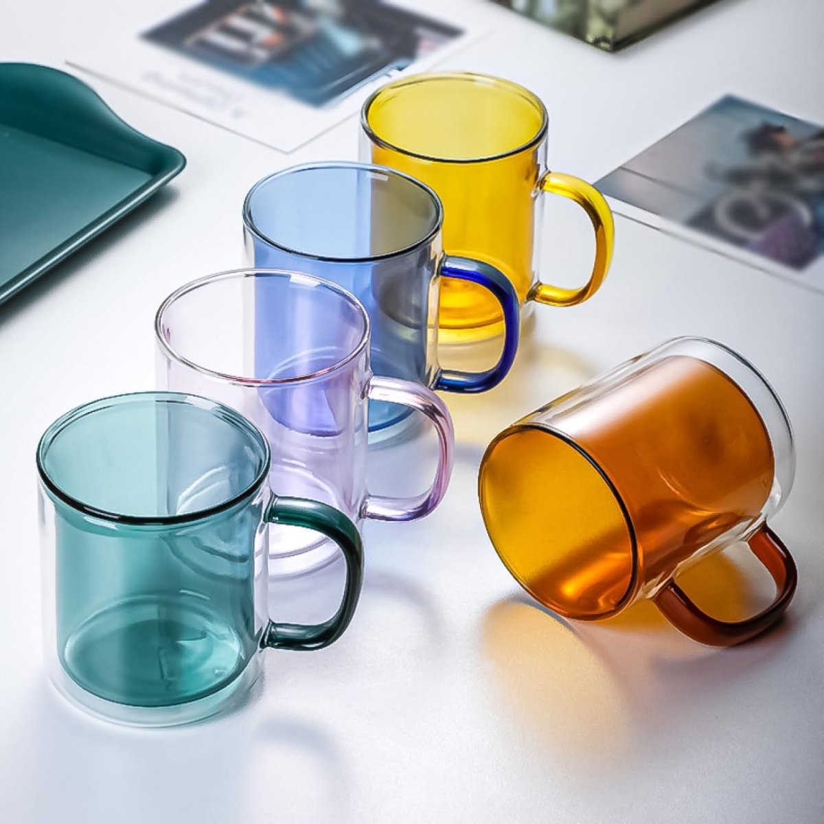 250ml Double Wall Glass Mug
