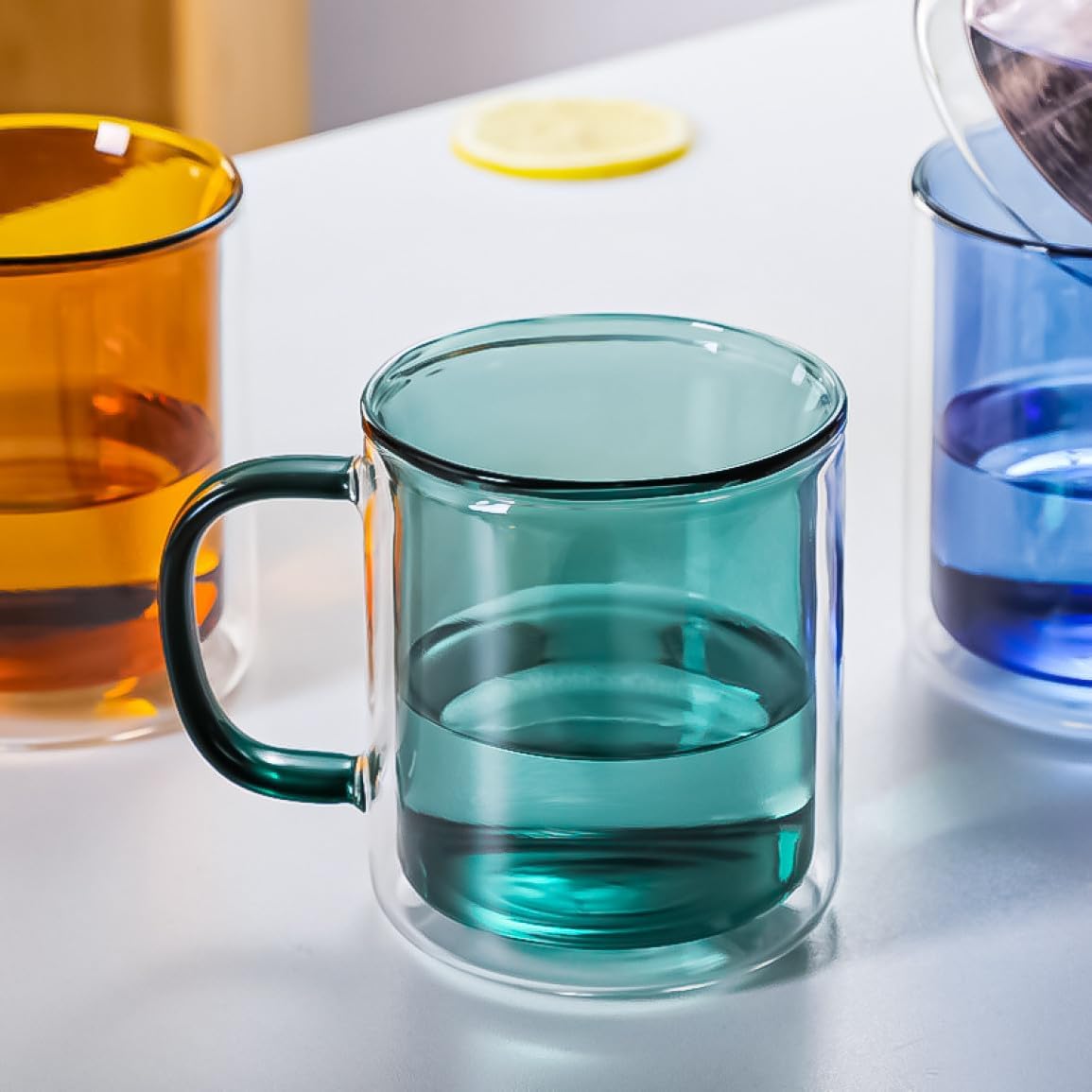 250ml Double Wall Glass Mug