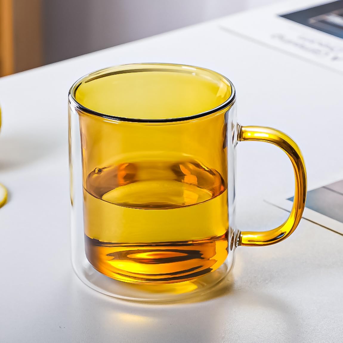 250ml Double Wall Glass Mug