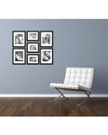 Set of 7 - Photo Frames Collage Wall Hanging Wall Decor Set - Craig Style