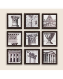 Pack of 9 - Antique Look Photo Frames Collage Wall Hanging Wall Decor Set