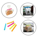 Pack of 5 - Multicolor Reusable Plastic Food Snack Storage Seal Sealing Bag Clips