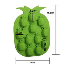 Multifunctional Random Color Silicone 12 Cavity Pineapple Style Ice Tray, Chocolate Ice Maker Mold, Ice Cube Mold Tray, Jelly Maker Mold, Candy Mold