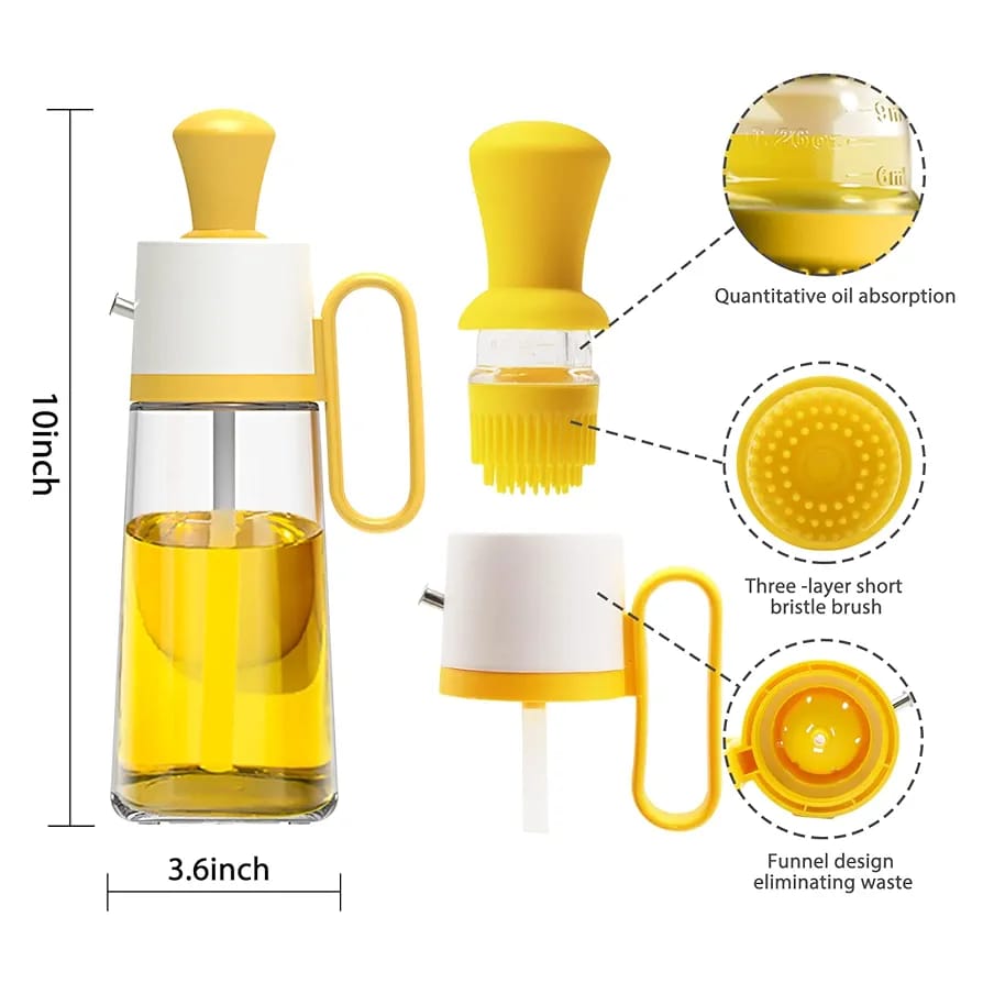 2in1 Oil Dropper & Glass Oil Dispenser