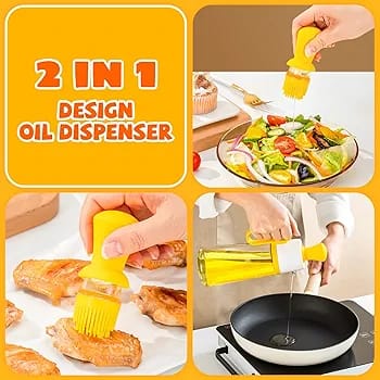 2in1 Oil Dropper & Glass Oil Dispenser