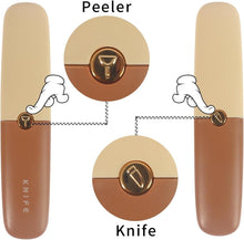 2in1 Vegetable Peeler & Knife With Protective Case