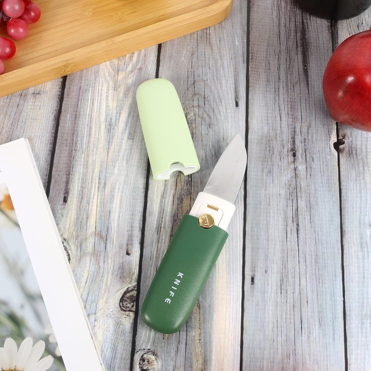 2in1 Vegetable Peeler & Knife With Protective Case
