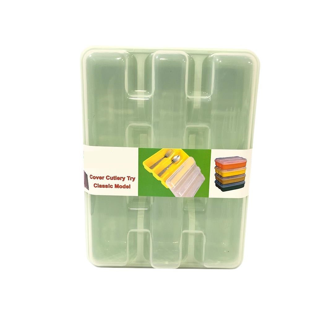 3 Compartment Cutlery Holder With Lid
