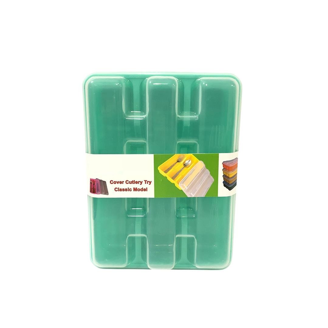 3 Compartment Cutlery Holder With Lid