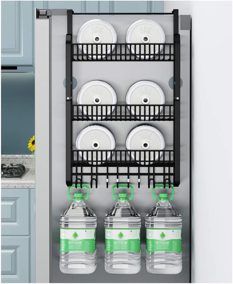 3 Tier Kitchen Refrigerator Side Storage Rack, Fridge Spice Rack