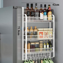 3 Tier Kitchen Refrigerator Side Storage Rack, Fridge Spice Rack