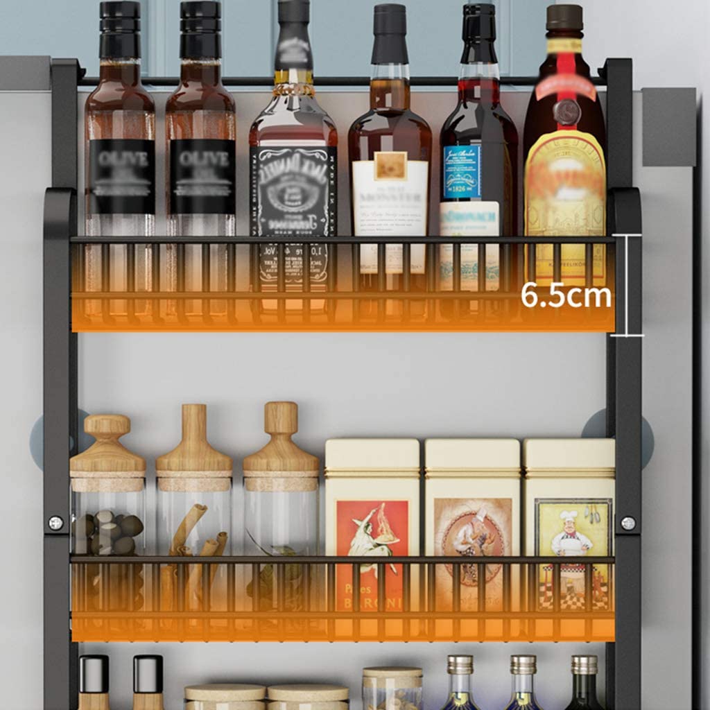 3 Tier Kitchen Refrigerator Side Storage Rack, Fridge Spice Rack