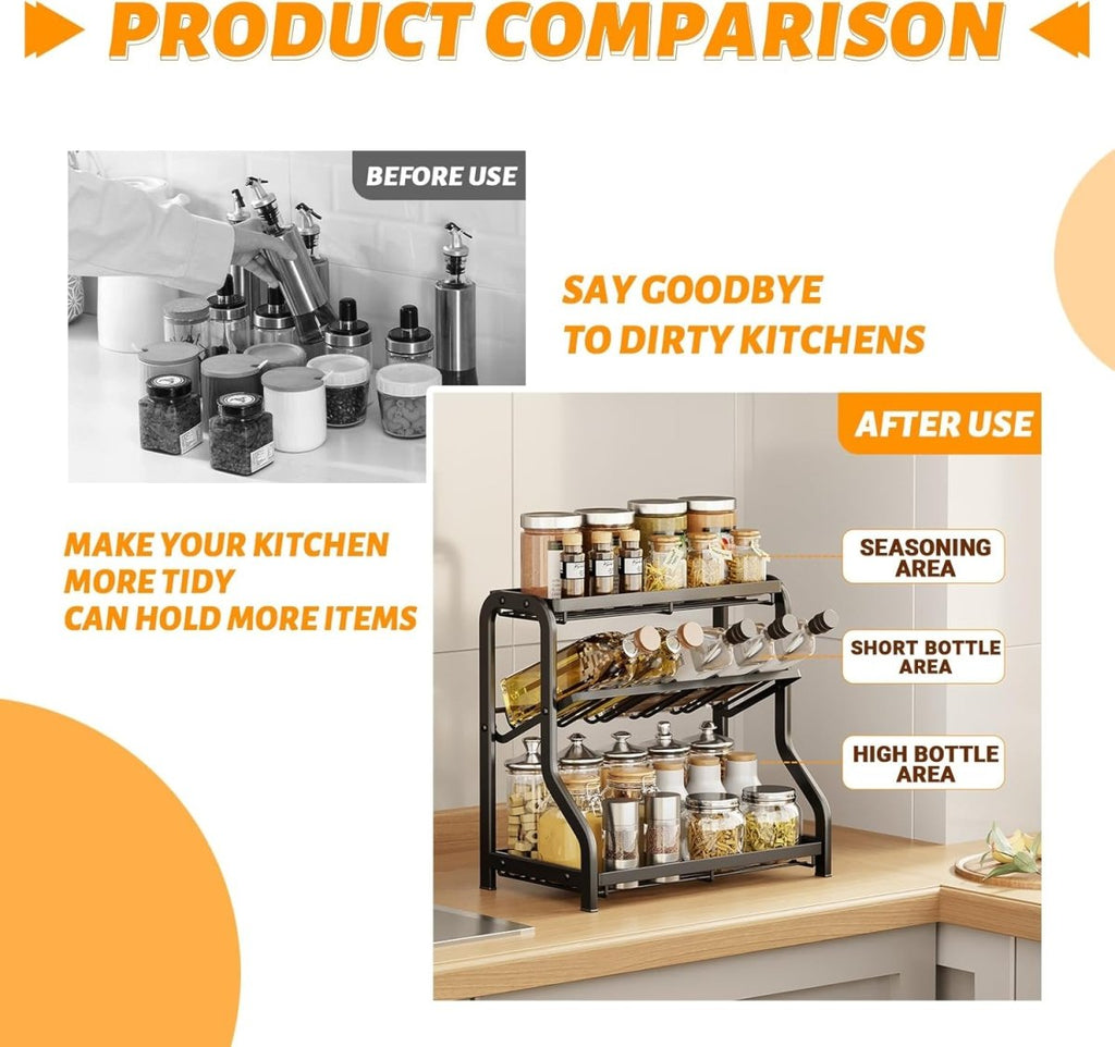 3-Tier Kitchen Spice Rack