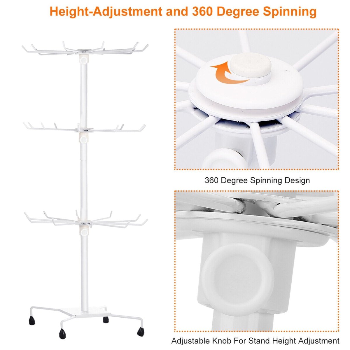 3 Tier Rotating Jewelry Holder