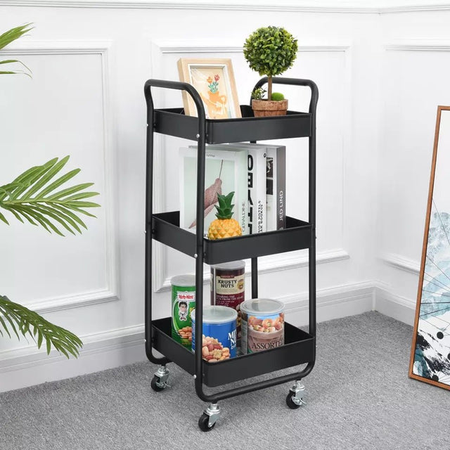 3-Tier Wheeled Kitchen Cart Trolley