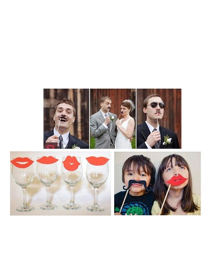 Pack of 31 Photo Propps for Birthdays, Parties and Wedding