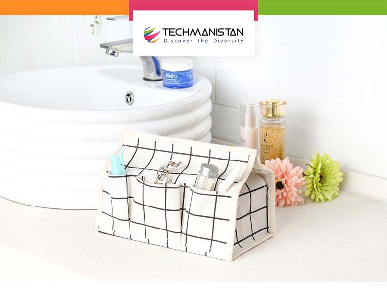Multi functional Tissue Storage Box Remote Control Holder Organizer Office Storage Tool