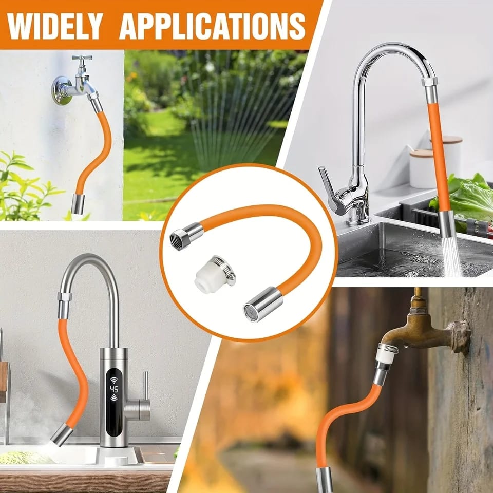 360° Flexible Extension Adjustable Faucet Sprayer