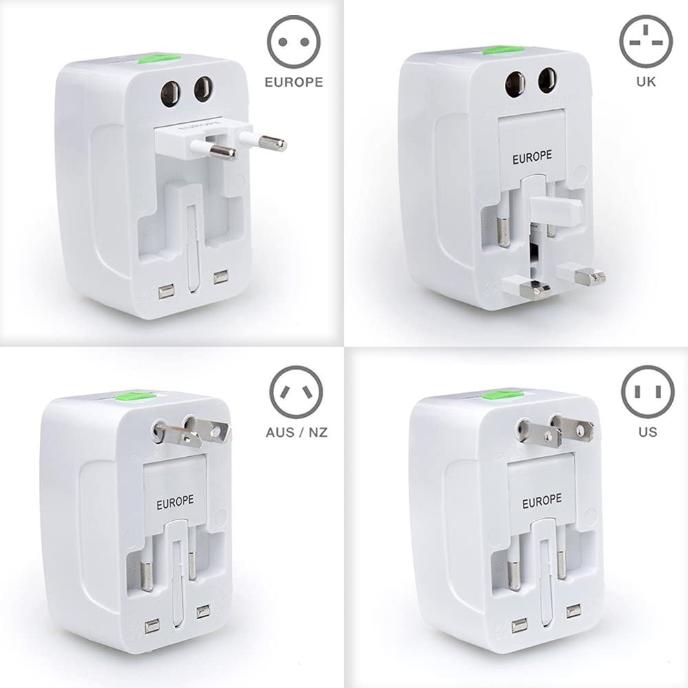Universal Worldwide Travel Wall Charger Adapter AC Power AU UK US EU Conversion Plug