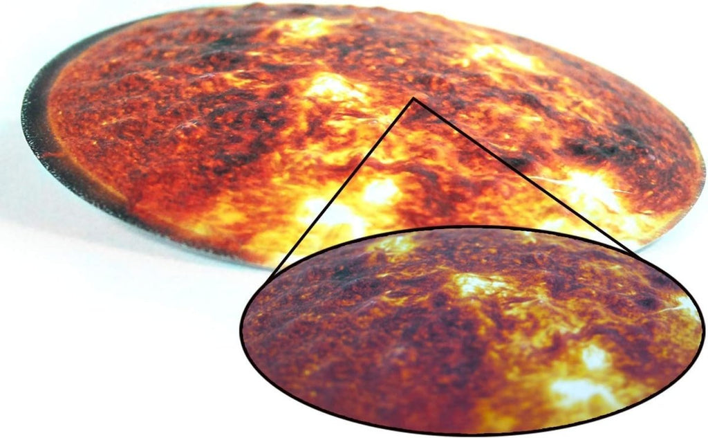 3D Embossed (Domed) Glow in Dark Sun with 12 Stars