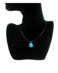 Turquoise Leather Cord Necklace For Women