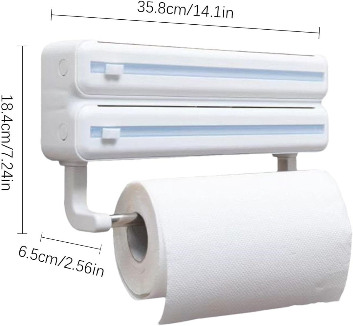 3in1 Wall Mount Kitchen Triple Layer Dispenser