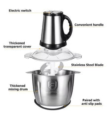 Electric Meat Grinder Food Processor with Sharp Blades