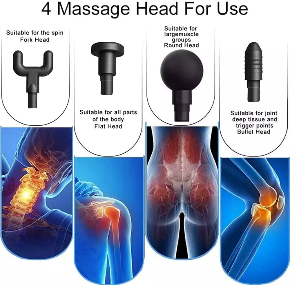 4 Massage Heads Change Fascial Gun Massager