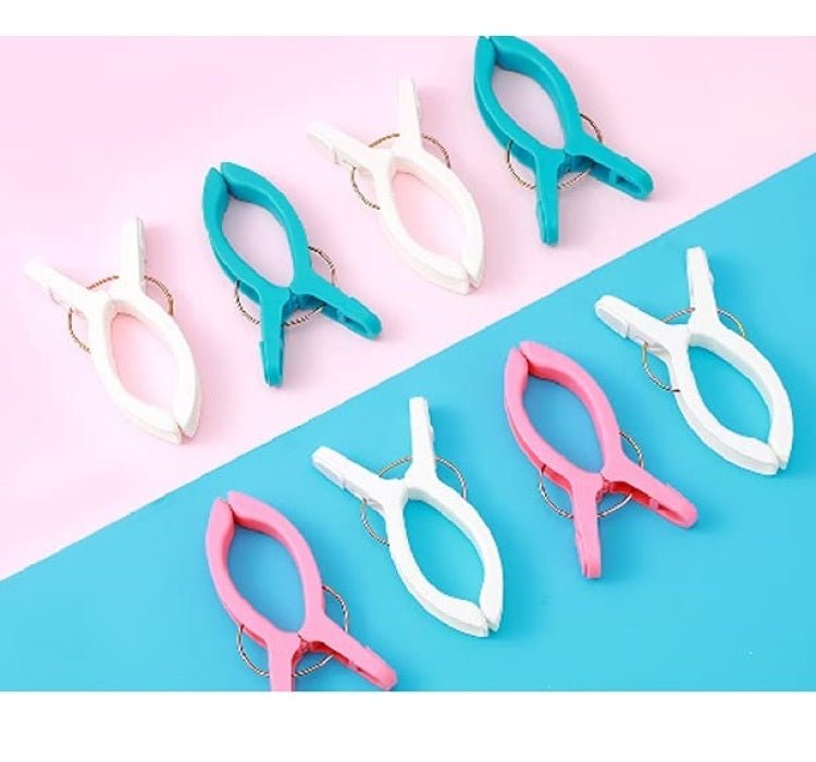 4 Pcs Plastic Big Clothes Pegs
