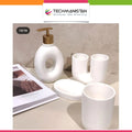 4-Piece Ceramic Bathroom Accessory Set