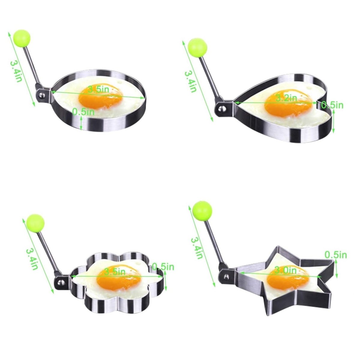 4 Piece's Set Eggs Mold